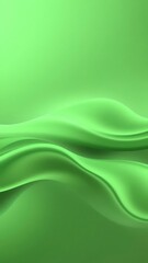 Flowing green abstract wave background with soft curves and undulating lines, background, energy, vibrant