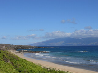 Beach on the west side of Maui Hawaii
