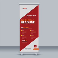 Roll up Banner design template