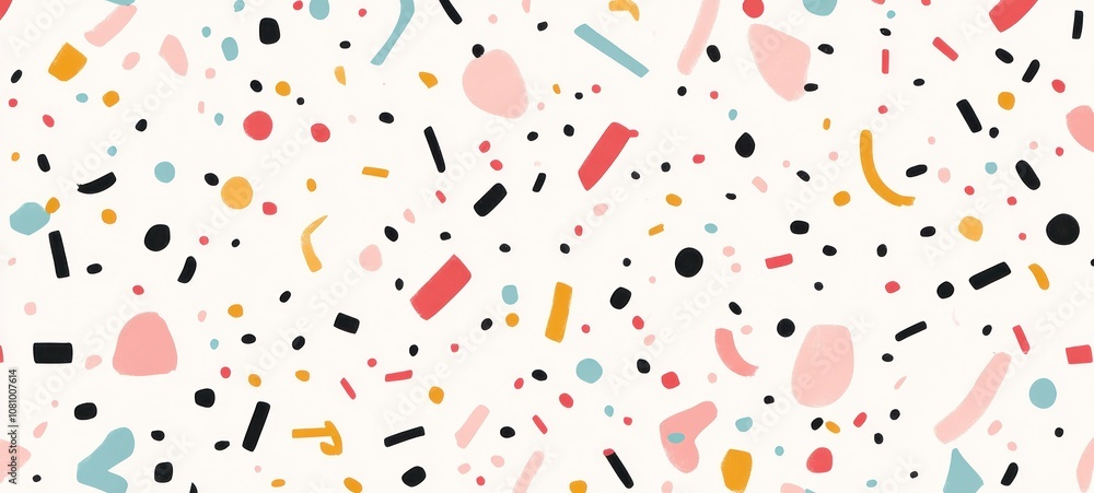Poster abstract colorful shapes pattern design