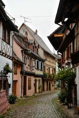 The small village of Eguisheim in Alsace, France