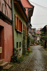 The small village of Eguisheim in Alsace, France