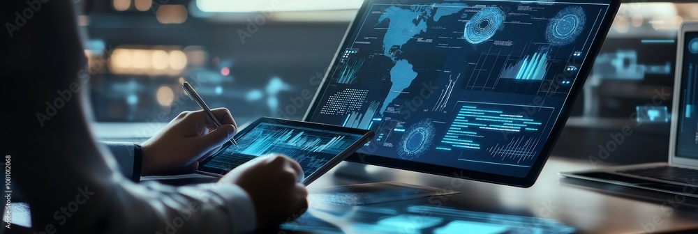 Poster Delve into Advanced Data Analytics using a sophisticated Business Intelligence Dashboard created specifically for hightech environments, effectively enhancing decisionmaking capabilities for users