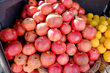 Juicy pomegranate fruits - nice Turkish harvest