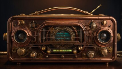 A Vintage Steampunk Radio,Forgotten Future Gadgets