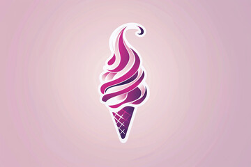 Fototapeta premium Delicious Chocolate and Vanilla Ice Cream Sundae with Toppings and Sprinkles, Creamy Frozen Dessert for Summer