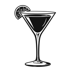 Cosmopolitan cocktail icon.
