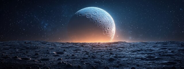 abstract space moon background. close-up macro background moon
