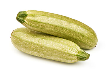 Fresh zucchini, isolated on white background.