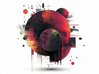 Obraz premium Abstract Geometric Circles