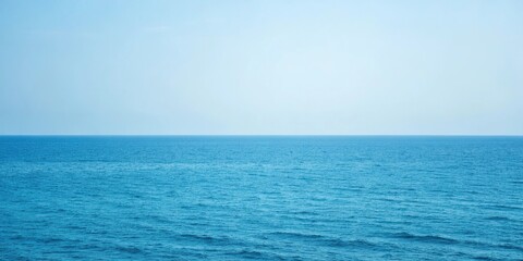 Minimalist abstract art piece featuring a vast expanse of blue, introspective scenes, bold colors