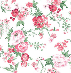 Textile and digital seamless pattern design