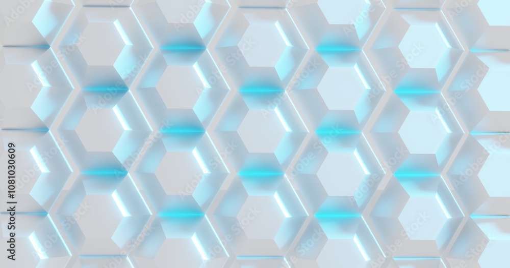 Aufkleber abstract background crystal pattern of design 3d render