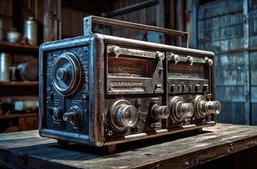 Antique Meets Future.Vintage Steampunk Radio Design