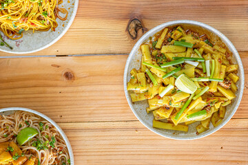 Khao Ram Fuen made from various beans freshly made every day freshly cooked for every dish authentic tofu recipes from Tai Yai Tai Lue Sibsongpanna Yunnan Chinese and Myanmar food ready to serve