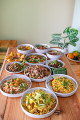 Khao Ram Fuen made from various beans freshly made every day freshly cooked for every dish authentic tofu recipes from Tai Yai Tai Lue Sibsongpanna Yunnan Chinese and Myanmar food ready to serve