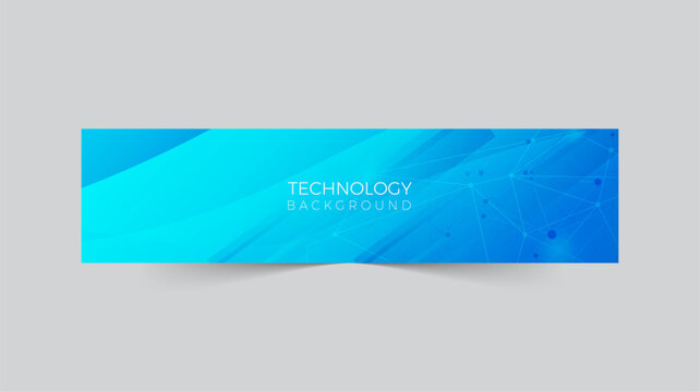 Abstract gradient shapes LinkedIn cover banner template