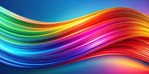 Fototapeta premium Colorful gradient background with abstract wave shape