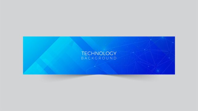 Modern LinkedIn abstract background technology banner