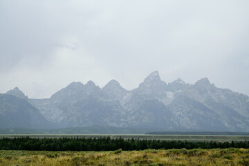 Grand Tetons - Rocky mountain landscape 