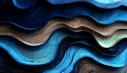 Abstract Wood Art