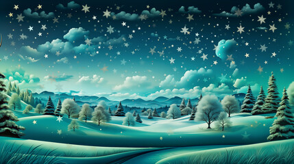 Obraz premium 綺麗な雪の結晶のイメージ