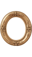 Obraz premium Classic Rectangular Gold Frame Isolated on Transparent Background