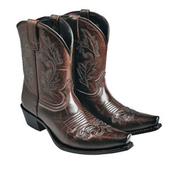 A Pair of Cowboy Boots Isolated On Transparent Background