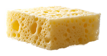 A sponge, isolated on a white background