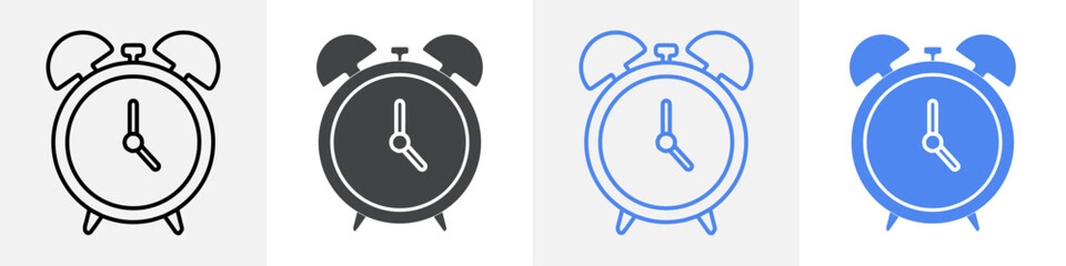 alarm clock icon Group symbol or sign vector