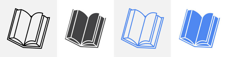book icon Group symbol or sign vector