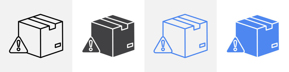 delivery error icon Group symbol or sign vector