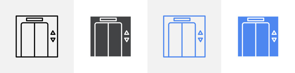 elevator icon Group symbol or sign vector