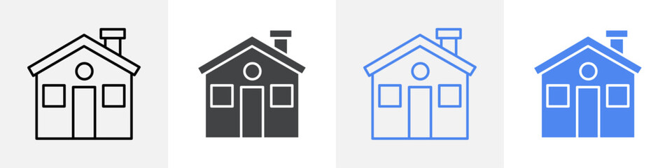 house icon Group symbol or sign vector