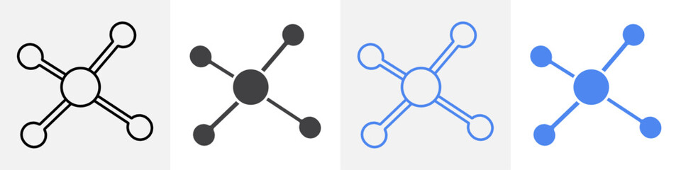 molecule icon Group symbol or sign vector