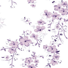  digital and textile flowers patterns
