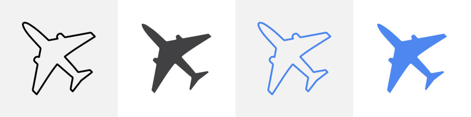 plane icon Group symbol or sign vector