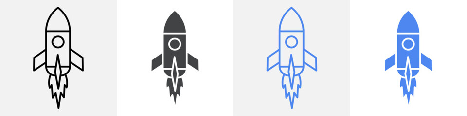 rocket icon Group symbol or sign vector