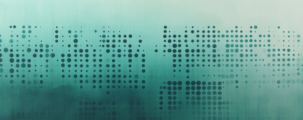 Elegant Light Teal Minimalist Dots