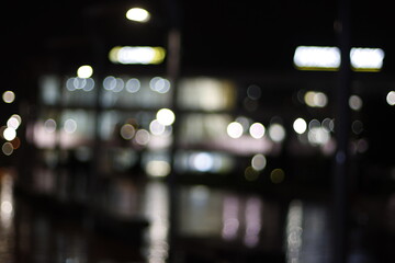 City lights at night