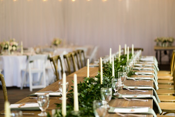 Candlelit dinner table set up, wedding table, wedding dinner, wedding style