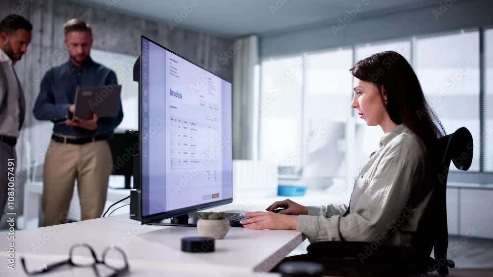 Aufkleber e invoice software. checking electronic statement