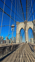 Obraz premium Brooklyn Bridge New York On A Sunny Day
