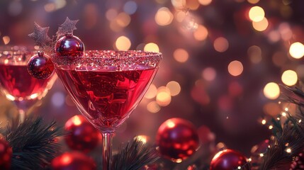 Animated invitation for a Christmas cocktail party