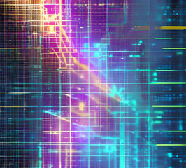 Fototapeta premium Blue tech lines universal background simple science and technology business line technology background.background vortex and use it as your wallpaper, posters and banners.Generative AI