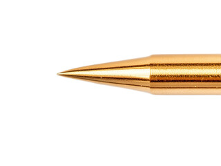 Shiny Gold Thumbtack with Sharp Point