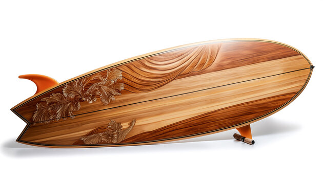 vintage wooden fishboard surfboard