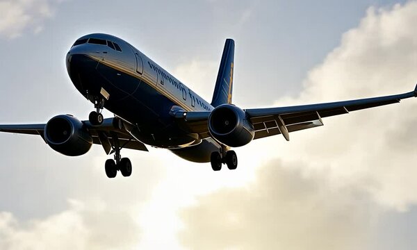 Boeing 737 Airplane Landing