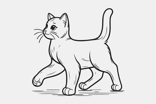 recommend clip art: Adobe Illustrator Artwork, Tabby cat vector silhouette illustration design
                    