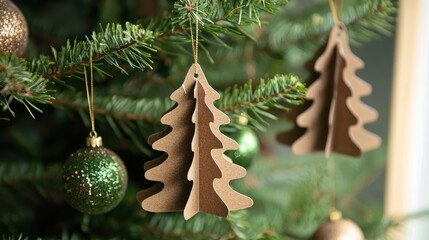 Eco-friendly Christmas celebration ideas for 2024, featuring biodegradable decorations